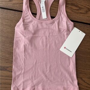 Lululemon Athletica Pink Fitted Sleeveless Tank Top